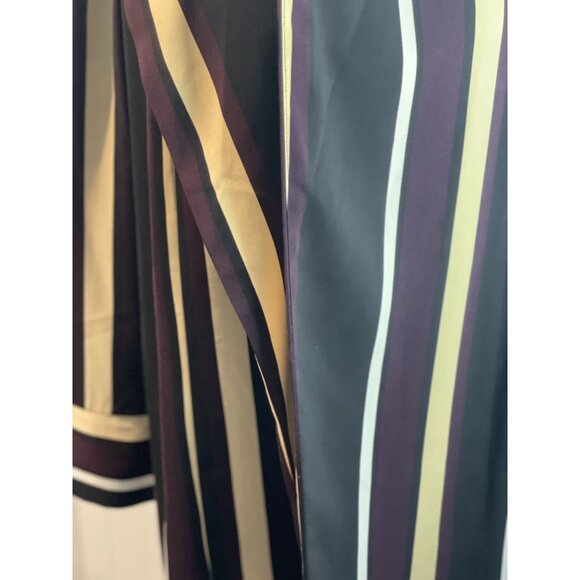 Chicos Womens Striped Open Front Blazer Jacket 2P Polyester - Picture 15 of 16